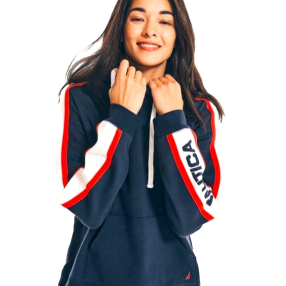 Nautica Tops - NWT NAUTICA COLORBLOCK PULLOVER HOODIE WITH POCKET